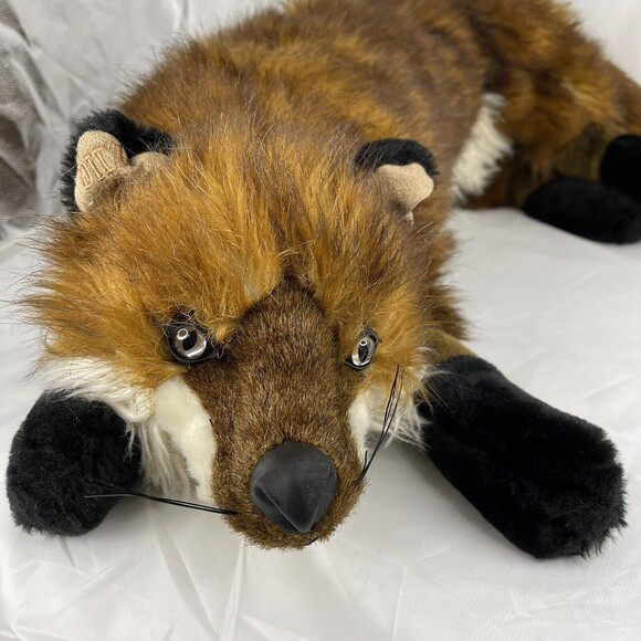 Ditz Designs Red Fox Hugs by The Hen House 33” Plush Retired Rare EUC Realistic - Picture 1 of 12